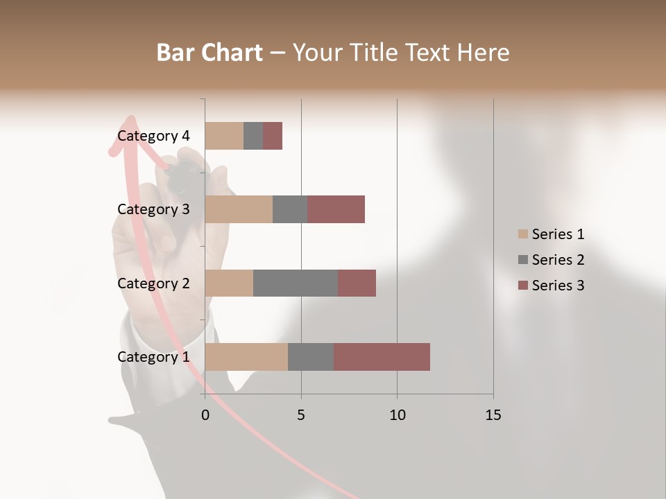 A Man In A Suit Writing On A Screen With A Marker PowerPoint Template