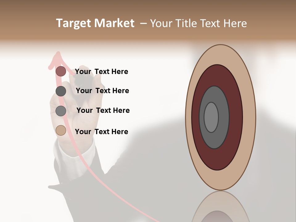 A Man In A Suit Writing On A Screen With A Marker PowerPoint Template