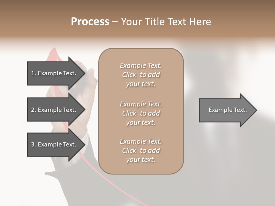 A Man In A Suit Writing On A Screen With A Marker PowerPoint Template