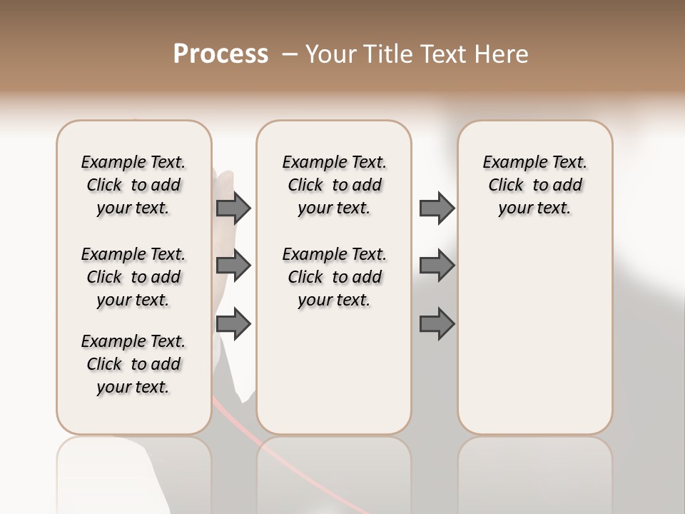 A Man In A Suit Writing On A Screen With A Marker PowerPoint Template