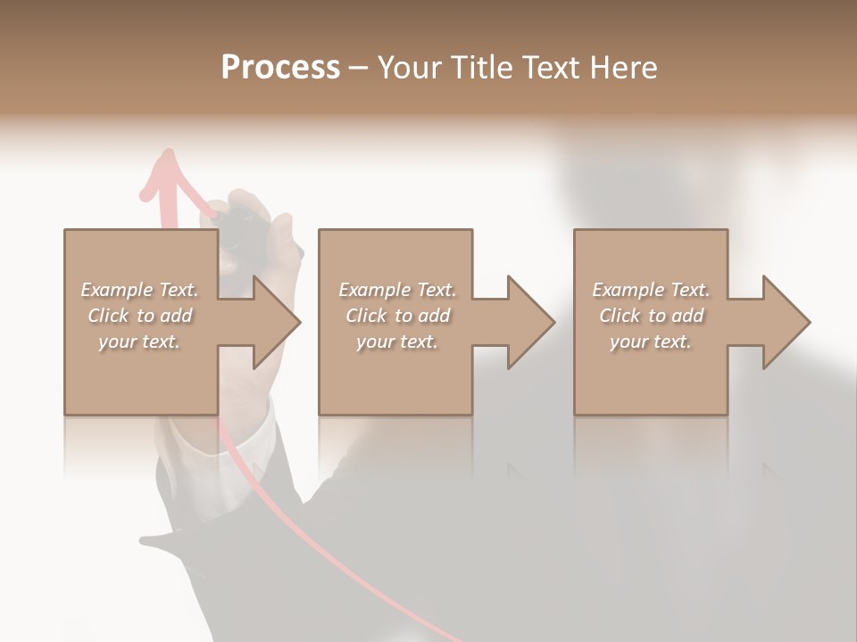 A Man In A Suit Writing On A Screen With A Marker PowerPoint Template