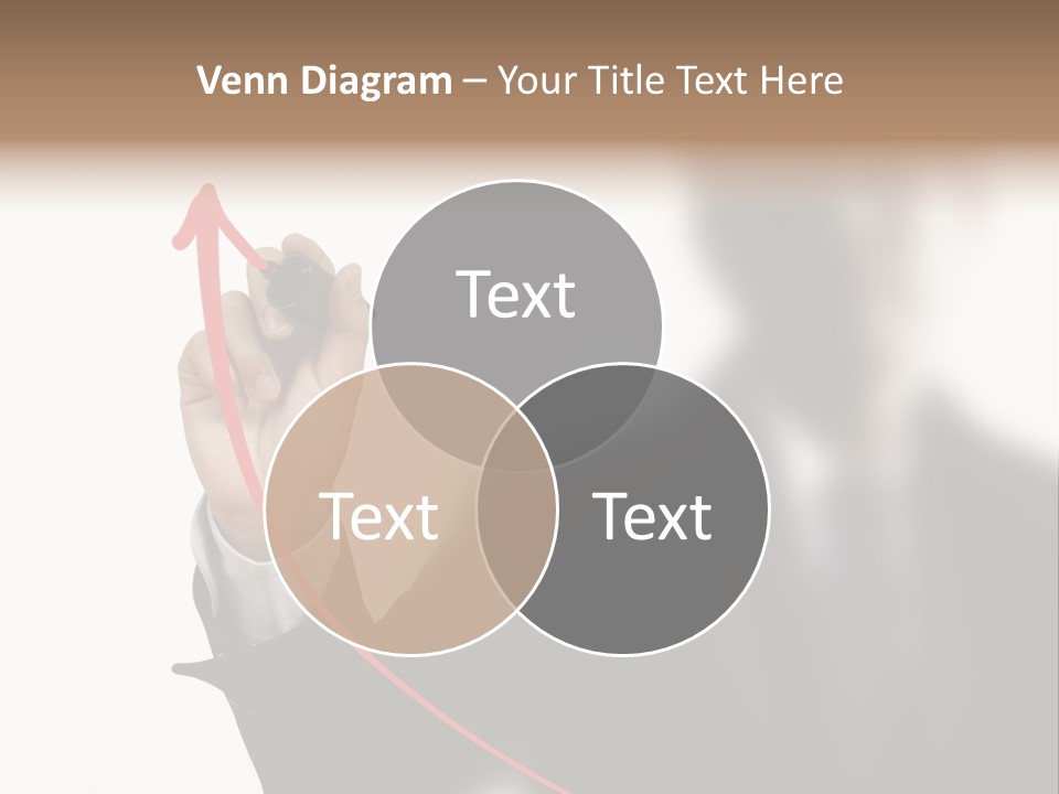 A Man In A Suit Writing On A Screen With A Marker PowerPoint Template