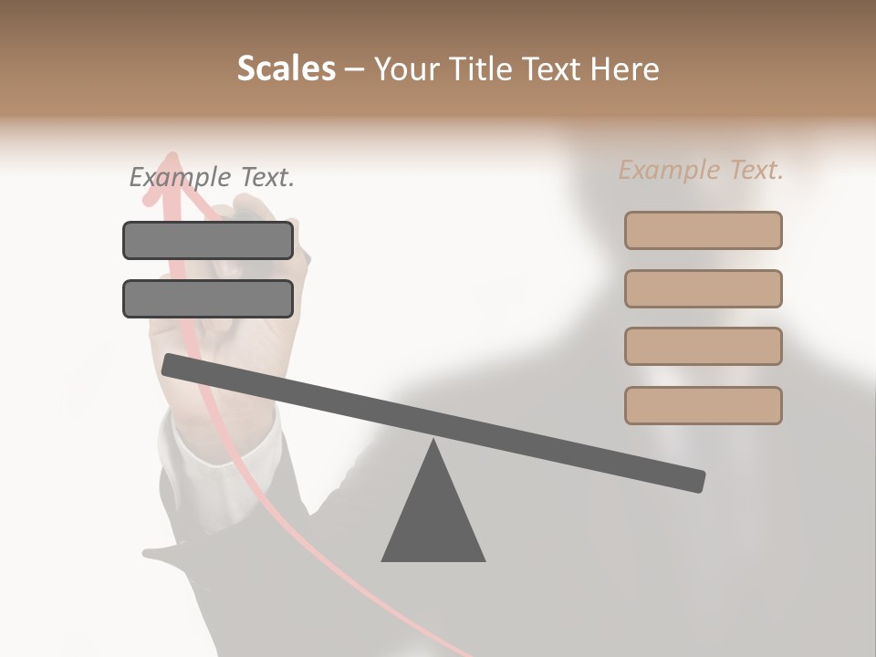 A Man In A Suit Writing On A Screen With A Marker PowerPoint Template