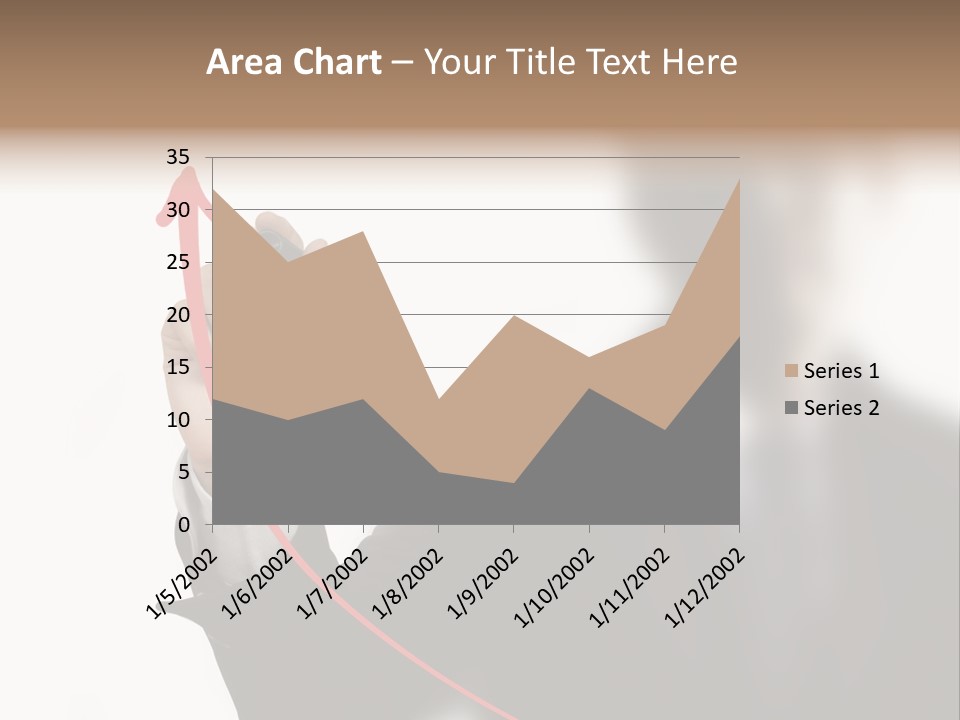 A Man In A Suit Writing On A Screen With A Marker PowerPoint Template