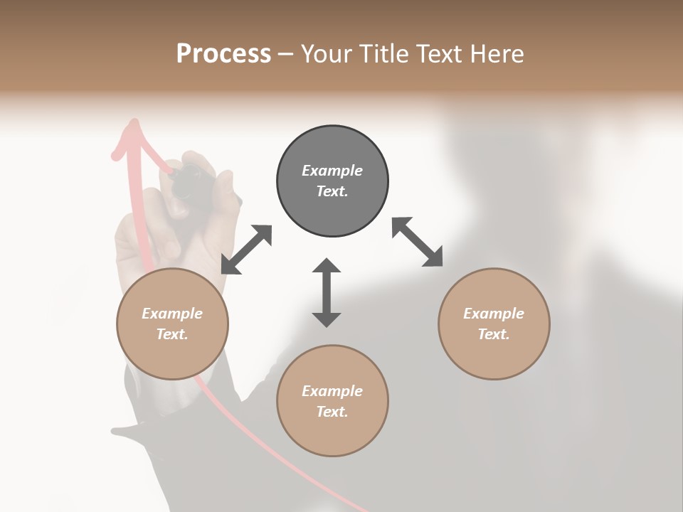 A Man In A Suit Writing On A Screen With A Marker PowerPoint Template