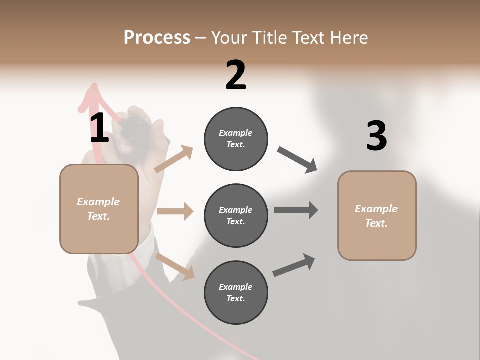 A Man In A Suit Writing On A Screen With A Marker PowerPoint Template