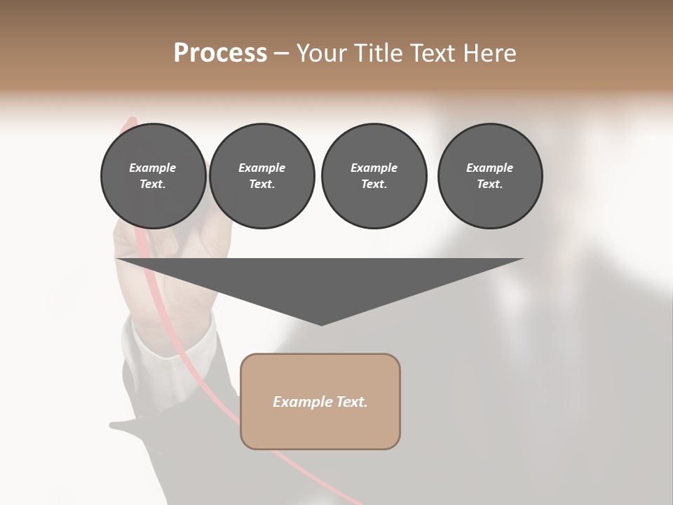 A Man In A Suit Writing On A Screen With A Marker PowerPoint Template