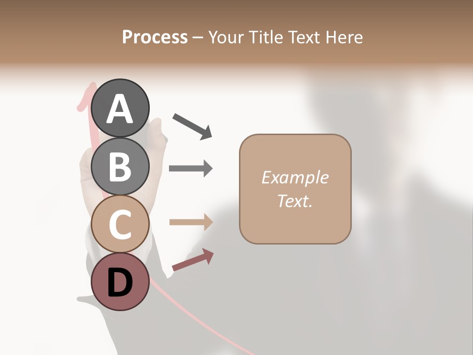 A Man In A Suit Writing On A Screen With A Marker PowerPoint Template