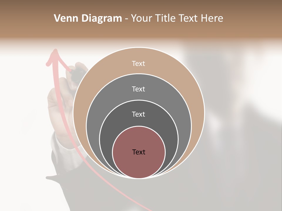 A Man In A Suit Writing On A Screen With A Marker PowerPoint Template