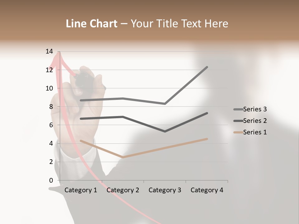 A Man In A Suit Writing On A Screen With A Marker PowerPoint Template