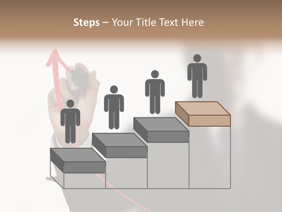 A Man In A Suit Writing On A Screen With A Marker PowerPoint Template