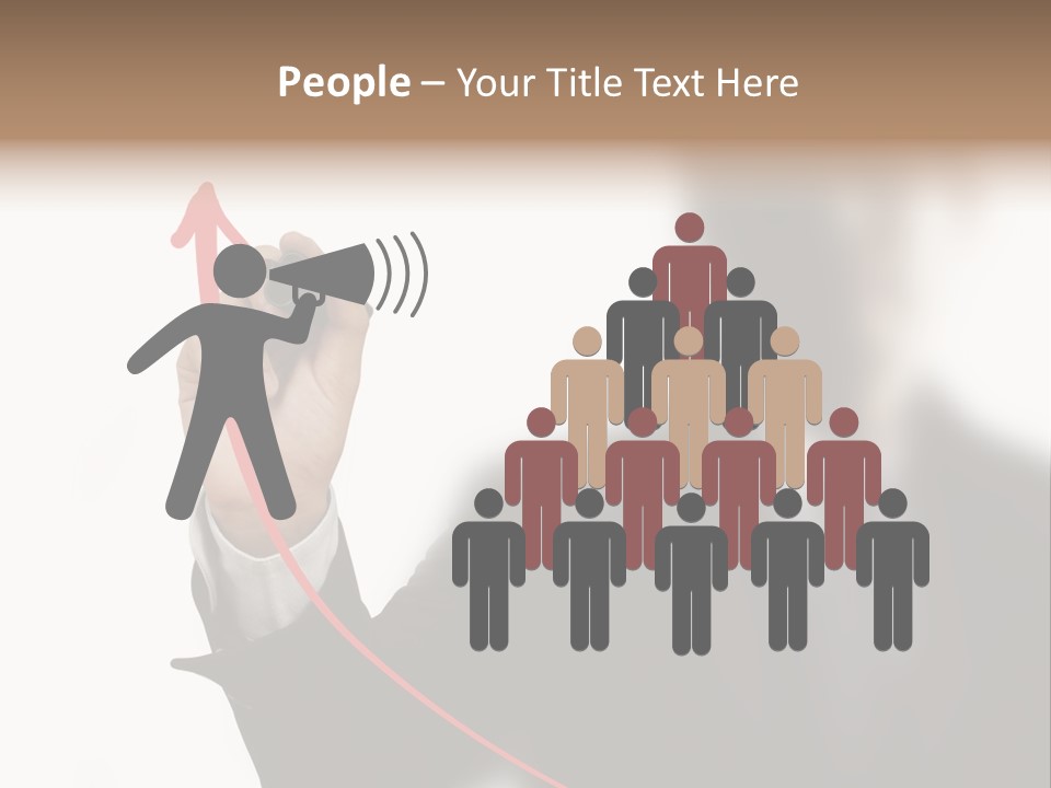 A Man In A Suit Writing On A Screen With A Marker PowerPoint Template