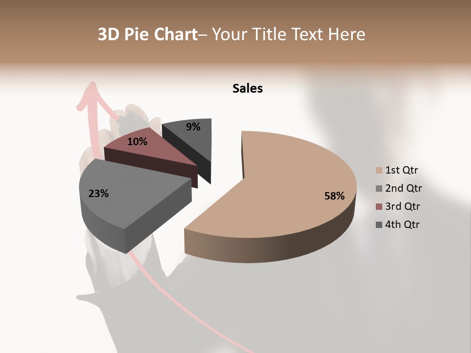A Man In A Suit Writing On A Screen With A Marker PowerPoint Template