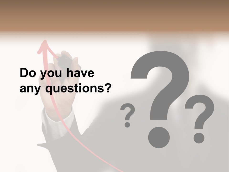 A Man In A Suit Writing On A Screen With A Marker PowerPoint Template