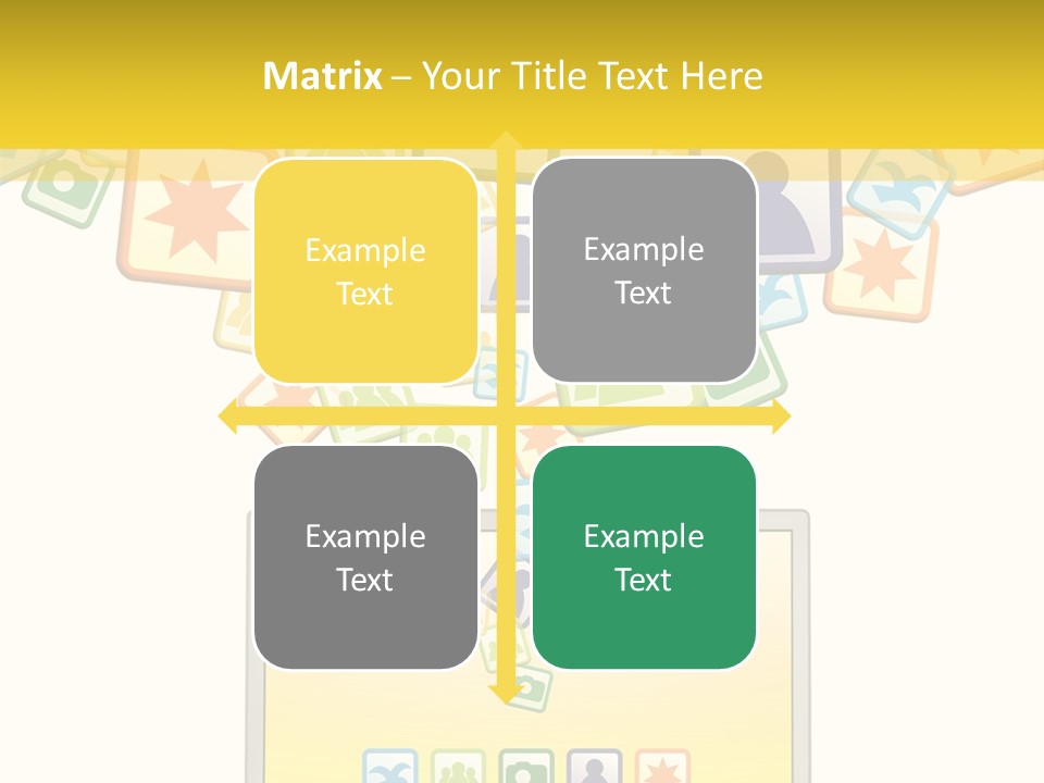 A Laptop With Social Icons Coming Out Of It PowerPoint Template