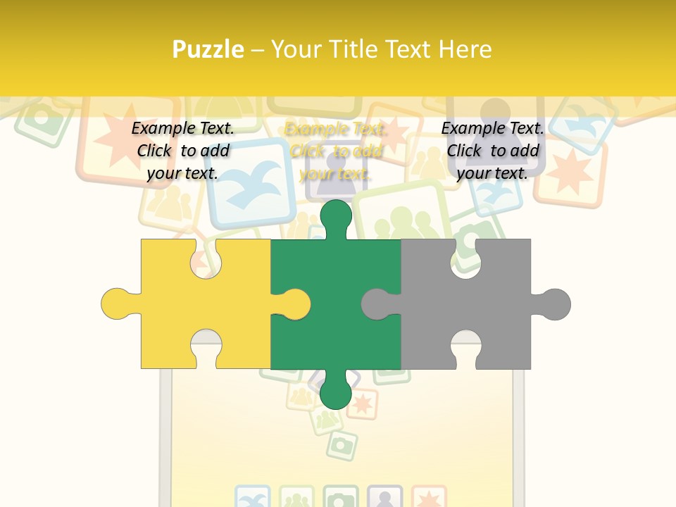 A Laptop With Social Icons Coming Out Of It PowerPoint Template