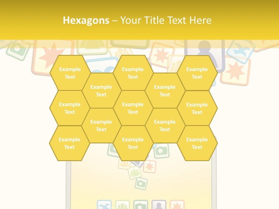A Laptop With Social Icons Coming Out Of It PowerPoint Template