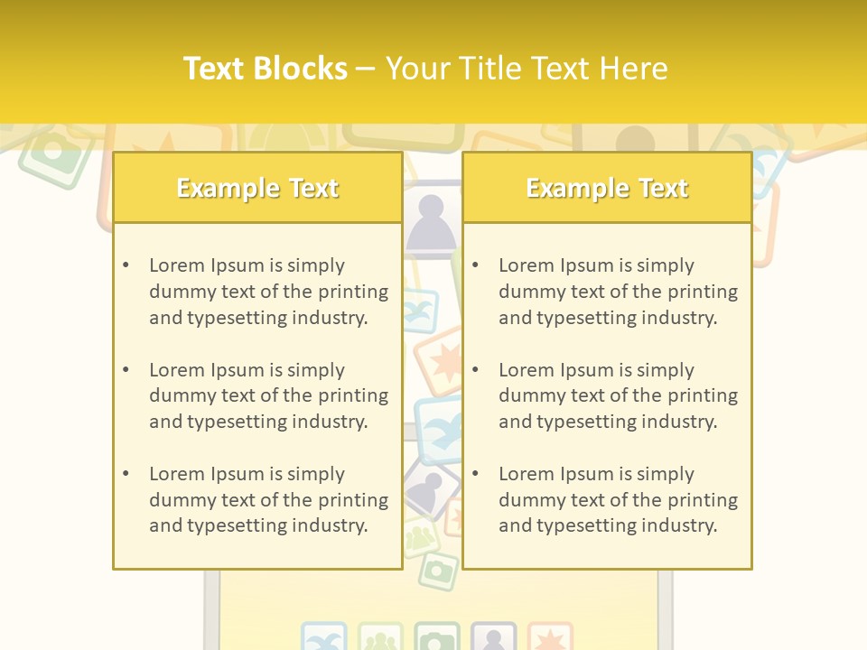 A Laptop With Social Icons Coming Out Of It PowerPoint Template