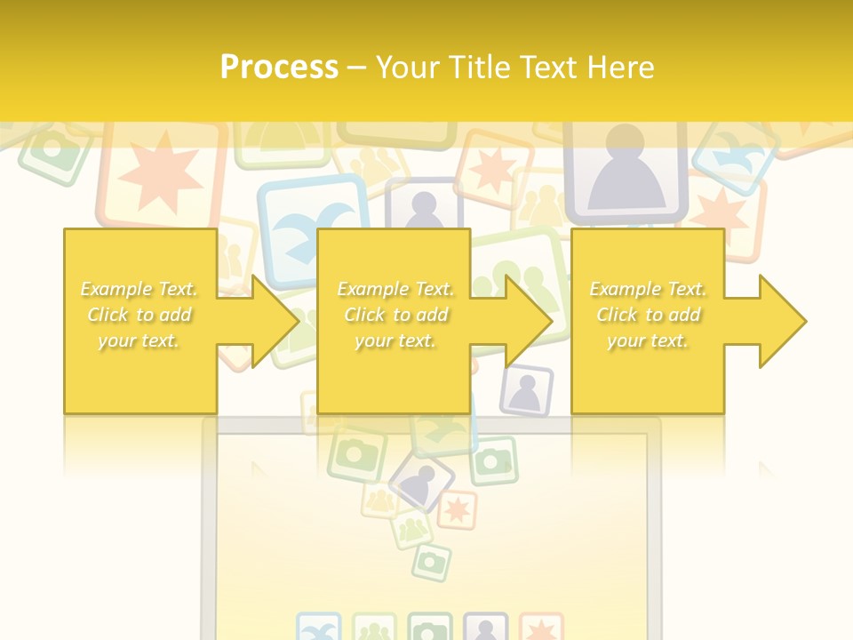 A Laptop With Social Icons Coming Out Of It PowerPoint Template