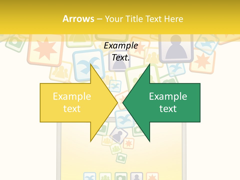 A Laptop With Social Icons Coming Out Of It PowerPoint Template