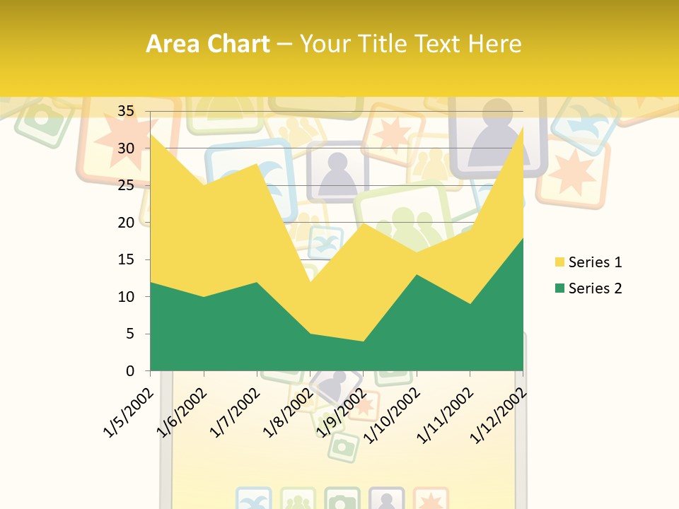 A Laptop With Social Icons Coming Out Of It PowerPoint Template