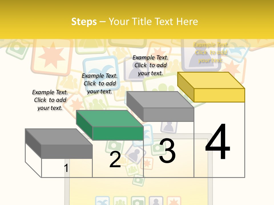 A Laptop With Social Icons Coming Out Of It PowerPoint Template