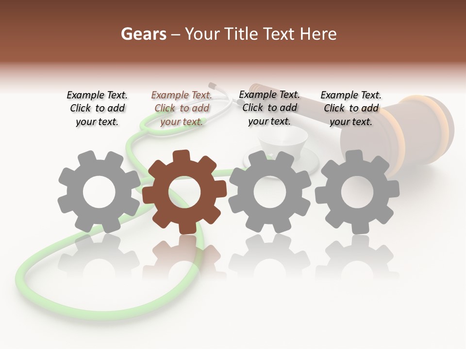 A Stethoscope And A Stethoscope On A Table PowerPoint Template
