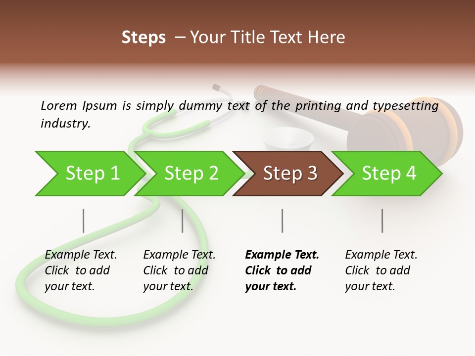 A Stethoscope And A Stethoscope On A Table PowerPoint Template