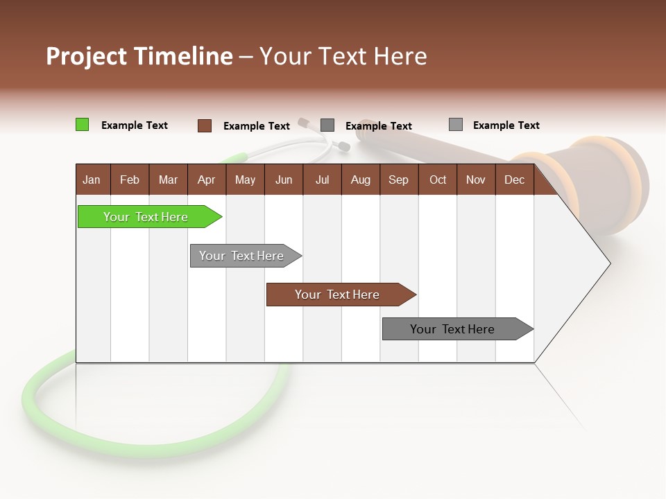 A Stethoscope And A Stethoscope On A Table PowerPoint Template