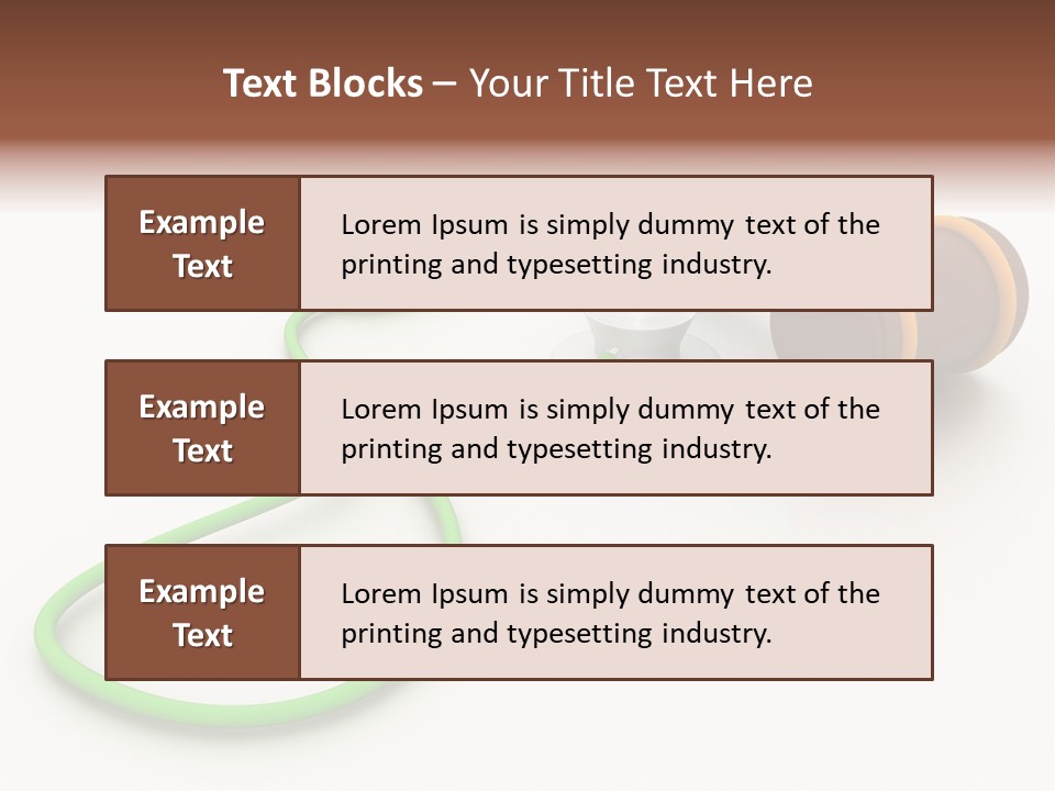 A Stethoscope And A Stethoscope On A Table PowerPoint Template