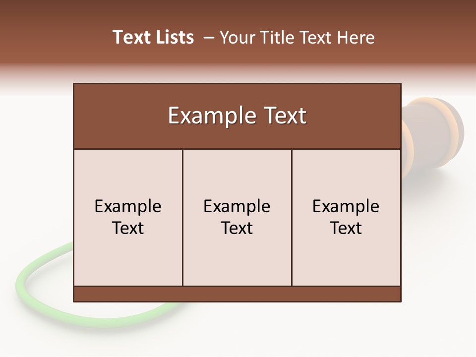 A Stethoscope And A Stethoscope On A Table PowerPoint Template