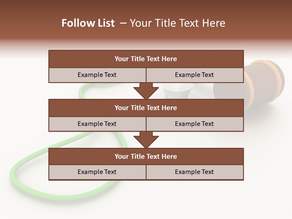 A Stethoscope And A Stethoscope On A Table PowerPoint Template