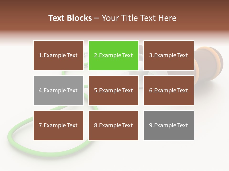 A Stethoscope And A Stethoscope On A Table PowerPoint Template