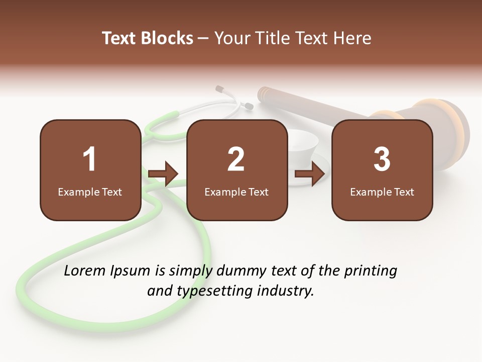 A Stethoscope And A Stethoscope On A Table PowerPoint Template