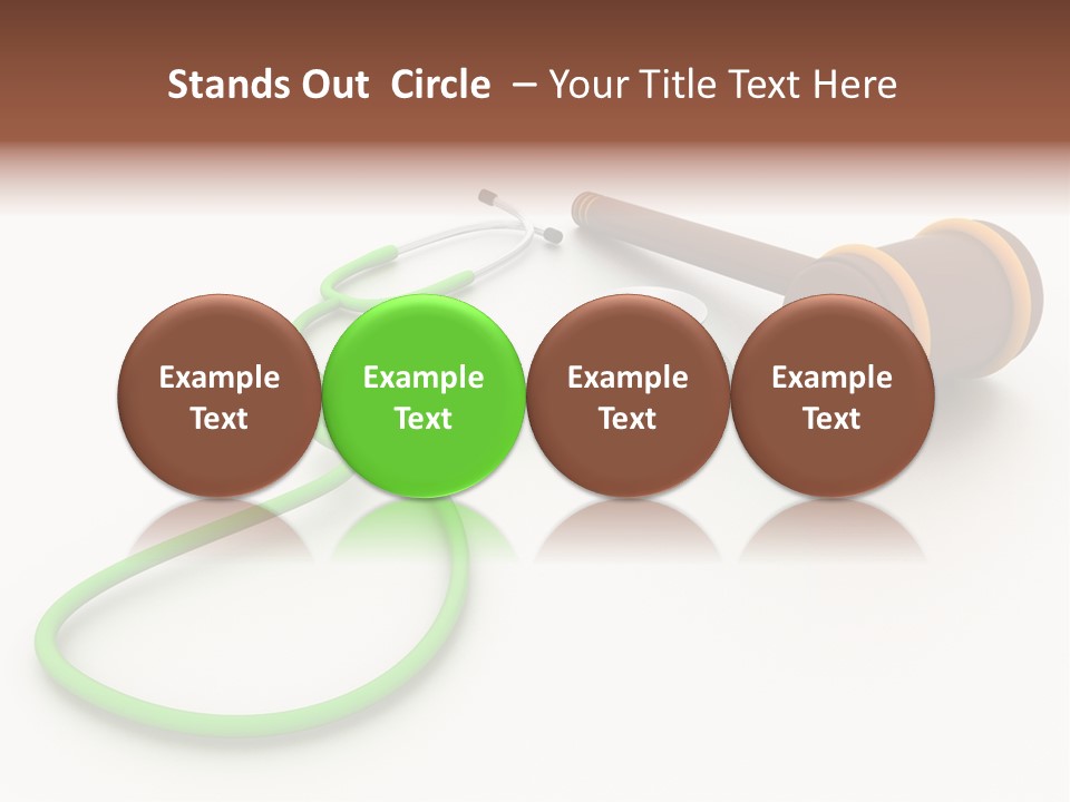 A Stethoscope And A Stethoscope On A Table PowerPoint Template