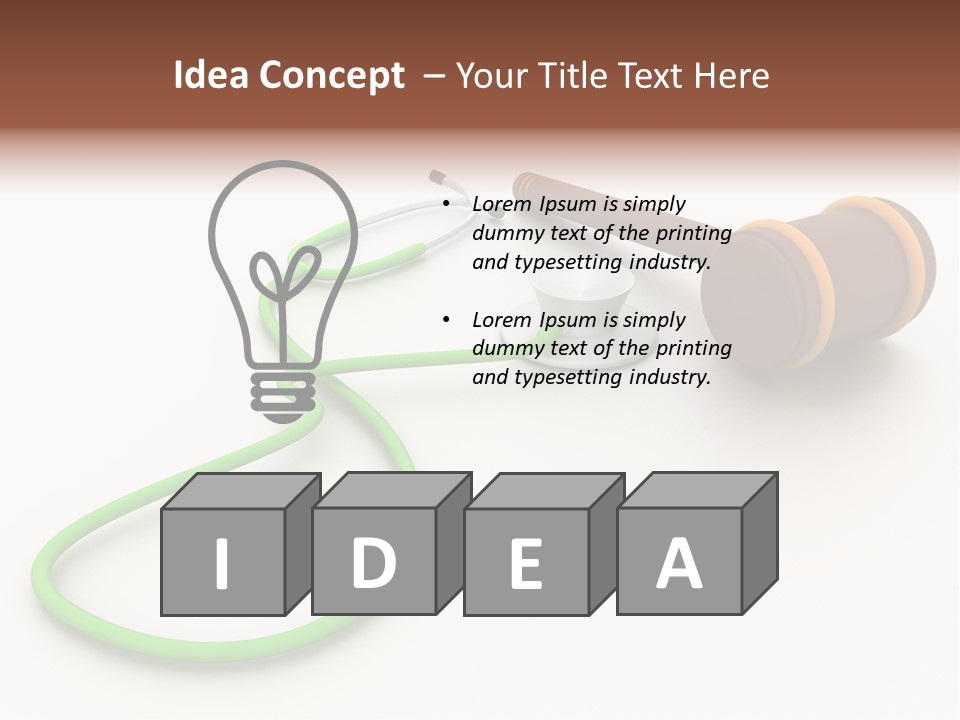 A Stethoscope And A Stethoscope On A Table PowerPoint Template