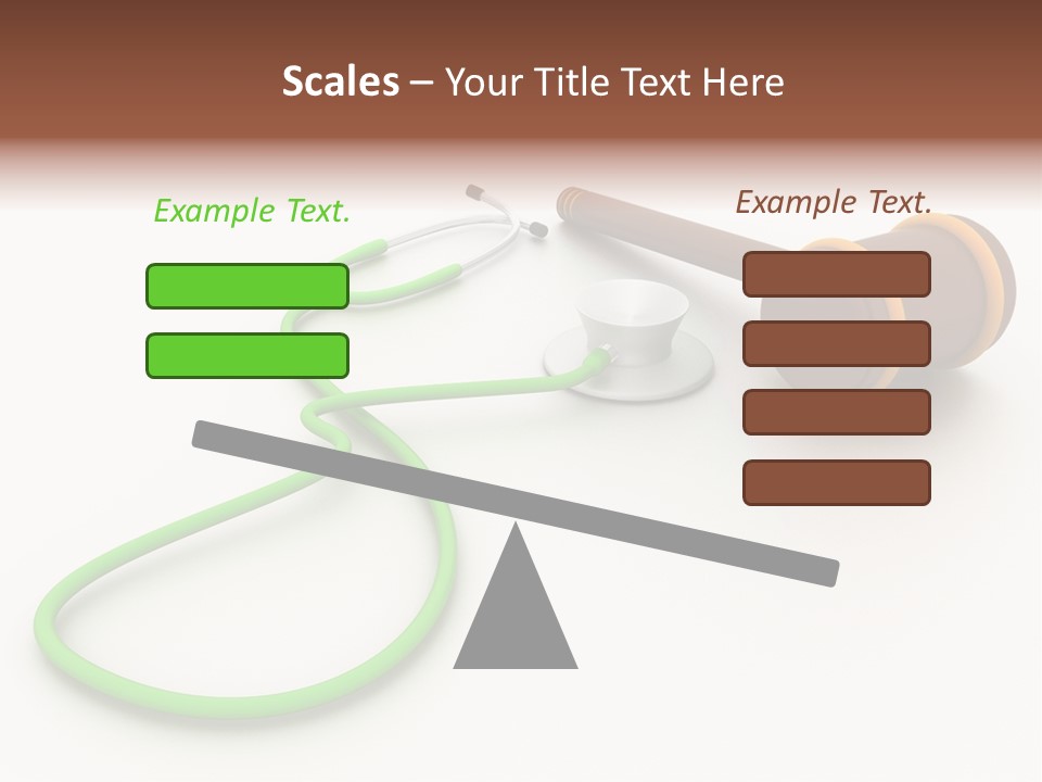 A Stethoscope And A Stethoscope On A Table PowerPoint Template