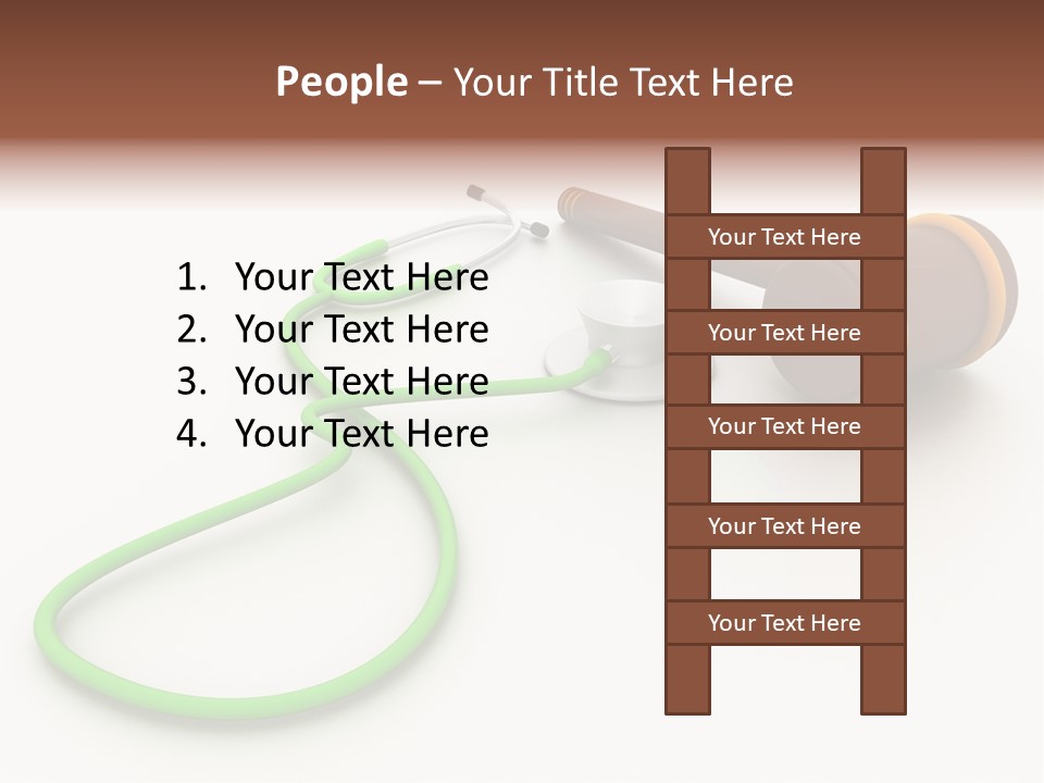 A Stethoscope And A Stethoscope On A Table PowerPoint Template