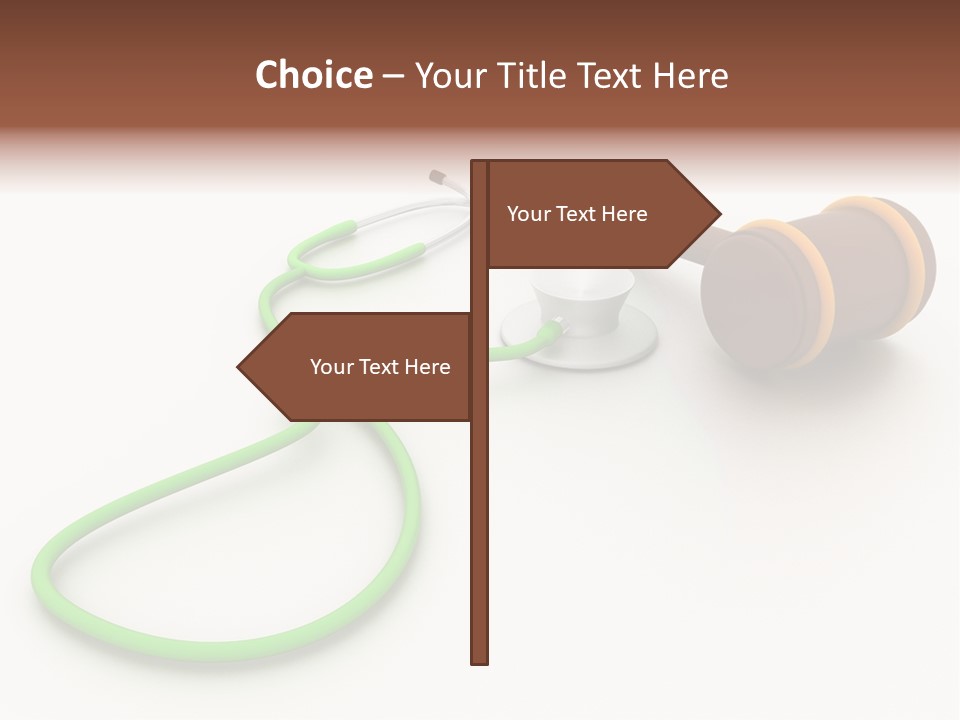 A Stethoscope And A Stethoscope On A Table PowerPoint Template