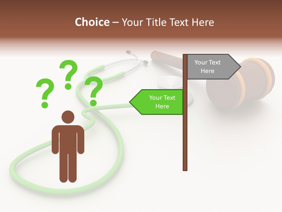 A Stethoscope And A Stethoscope On A Table PowerPoint Template