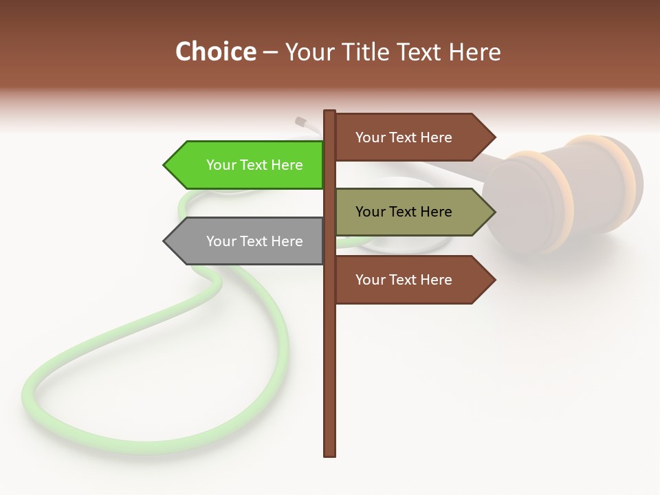 A Stethoscope And A Stethoscope On A Table PowerPoint Template