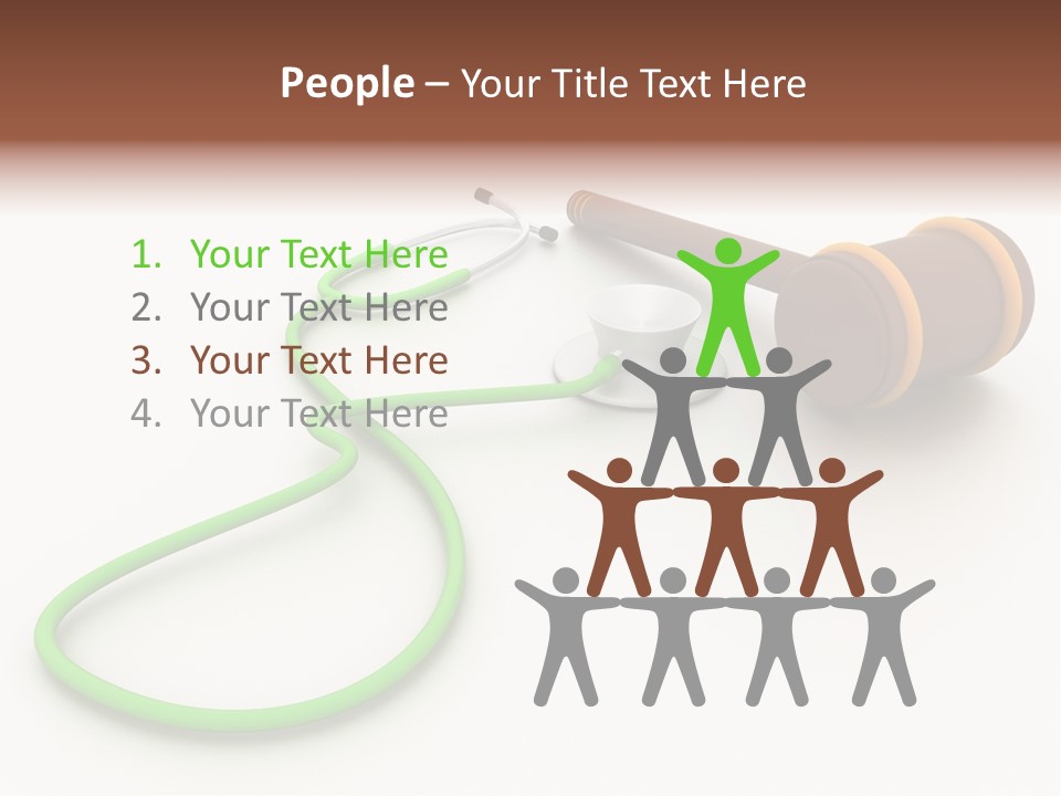A Stethoscope And A Stethoscope On A Table PowerPoint Template