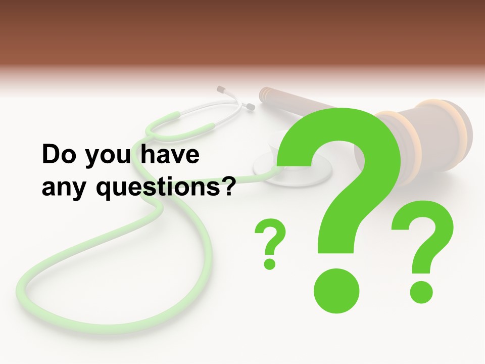 A Stethoscope And A Stethoscope On A Table PowerPoint Template