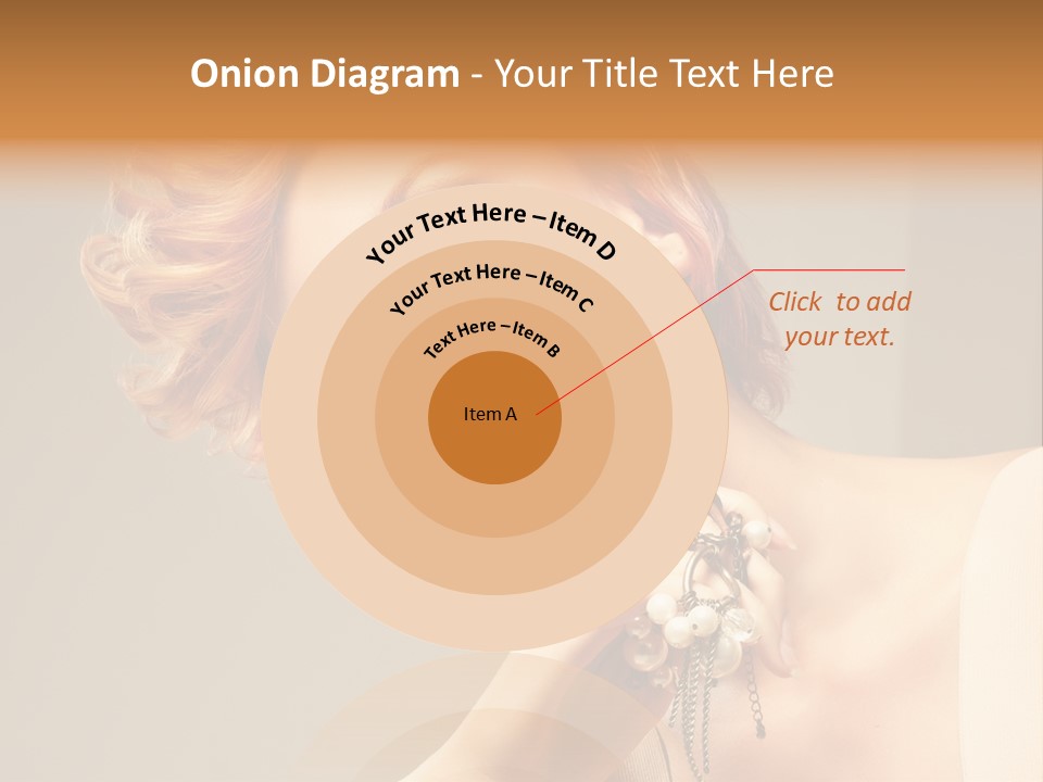 Cosmetics Girl Posing PowerPoint Template