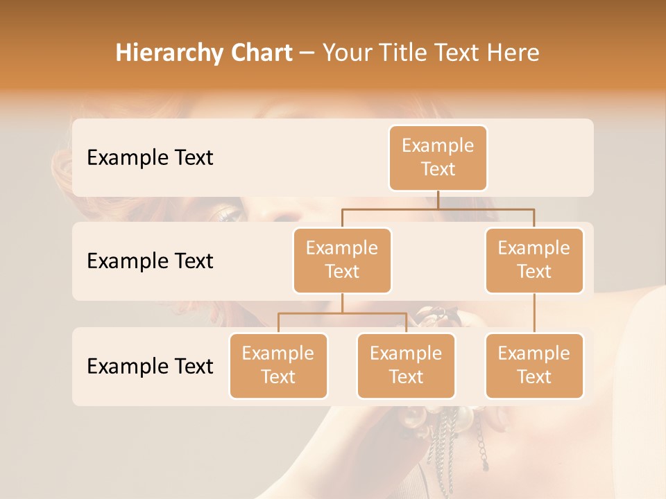 Cosmetics Girl Posing PowerPoint Template