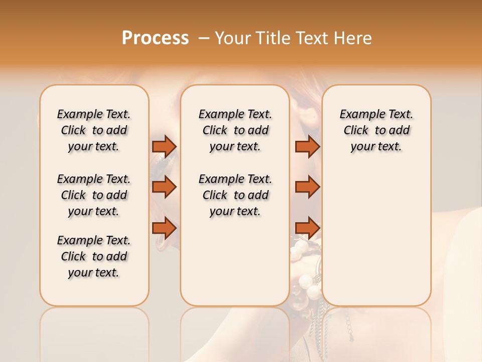 Cosmetics Girl Posing PowerPoint Template