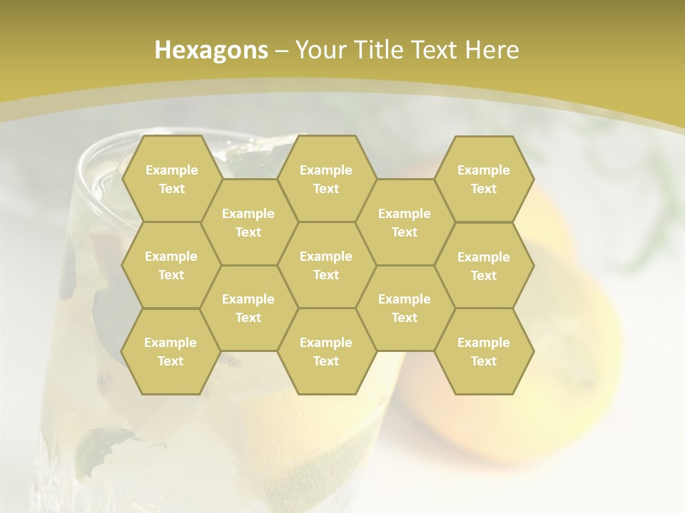 A Glass Of Lemonade Next To Lemons On A Table PowerPoint Template