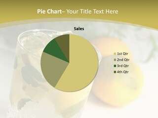 A Glass Of Lemonade Next To Lemons On A Table PowerPoint Template