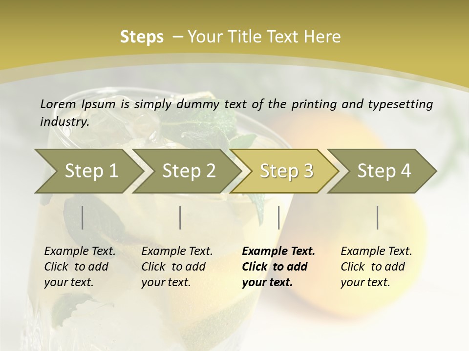 A Glass Of Lemonade Next To Lemons On A Table PowerPoint Template
