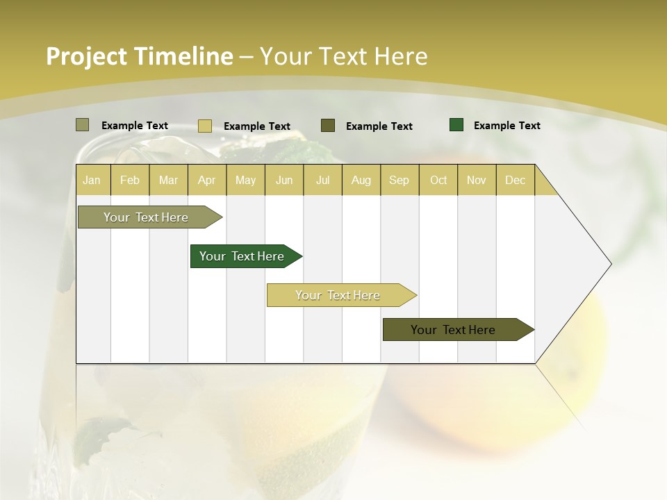 A Glass Of Lemonade Next To Lemons On A Table PowerPoint Template